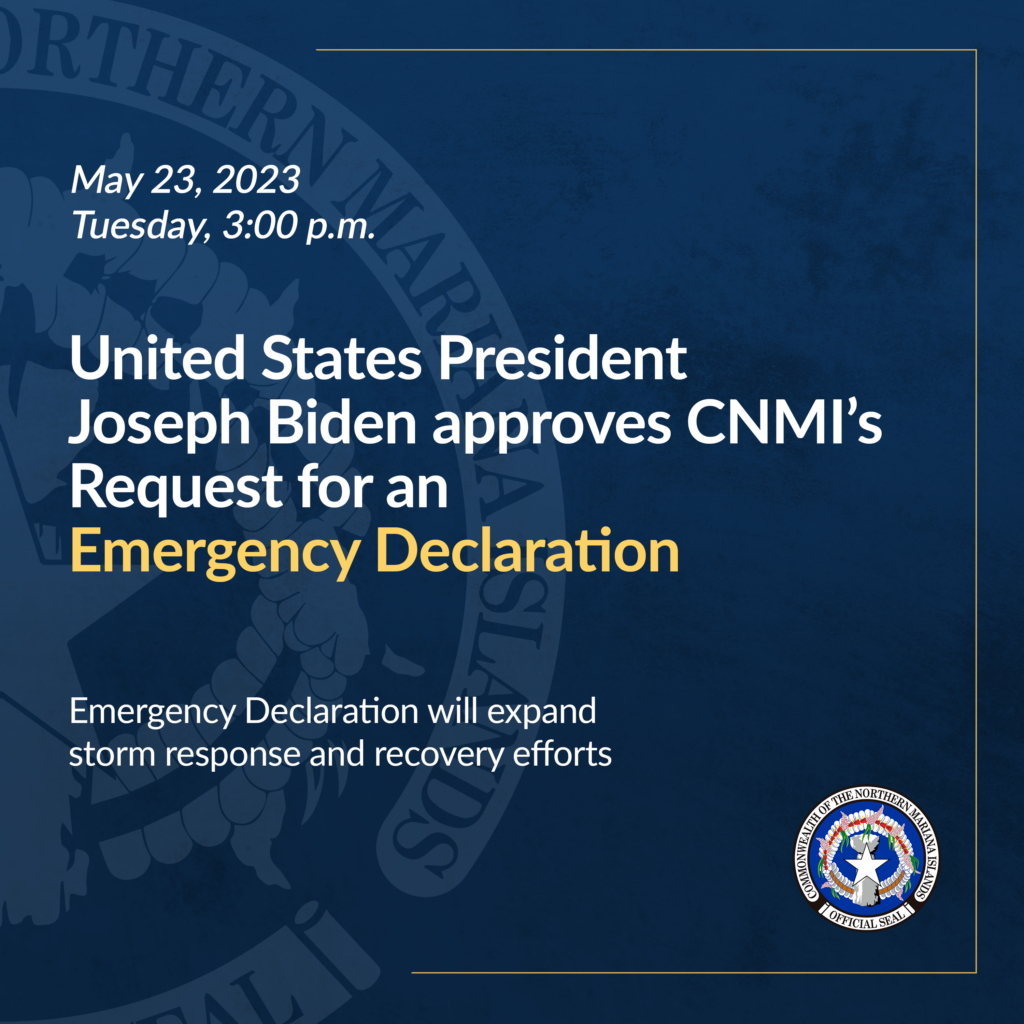 CNMI Secures Presidential Emergency Declaration to Support Storm