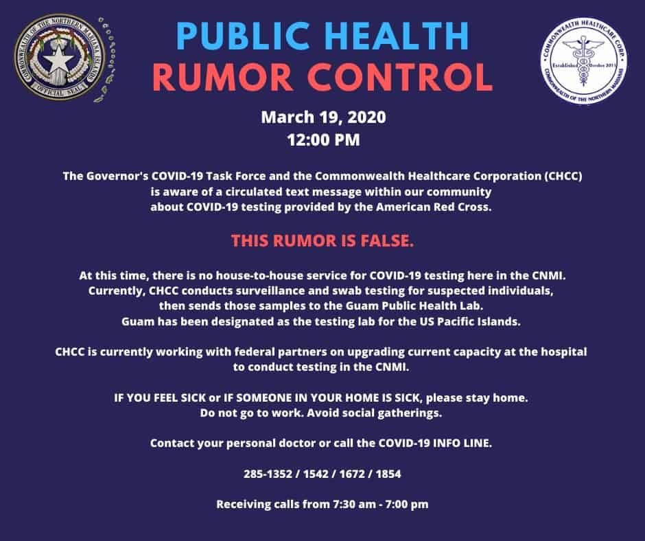 3.19.2020 Public Health Rumor Control