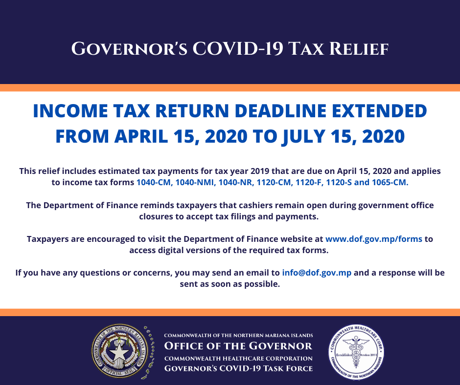 3.24.2020 Governor_s COVID-19 Tax Relief